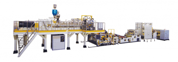 Twin Screw Dryer-free Vented PET Sheet Extrusion Line